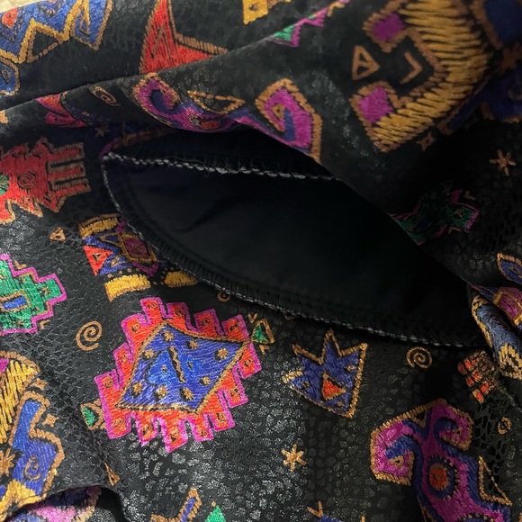 Vintage Doncaster Multicolored Geometric Print Women’s Blazer Size 6 - Picture 5 of 15